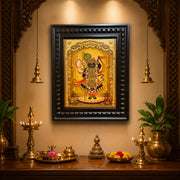 Shrinathji Gold Leaf Painting | Engineered Wood Frame Wall Art – ESTUDIO