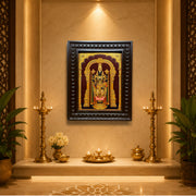 Tirupati Balaji Gold Leaf Artwork | Handcrafted Engineered Wooden Frame