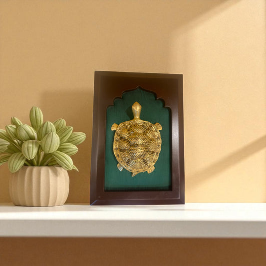 Brass Tortoise with switch code written behind ( The Symbol of Stability & Longevity )