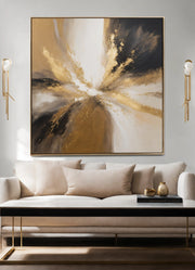 Original Acrylic Painting Neutral Harmony : Beige,White,Grey Painted on Canvas - without frame