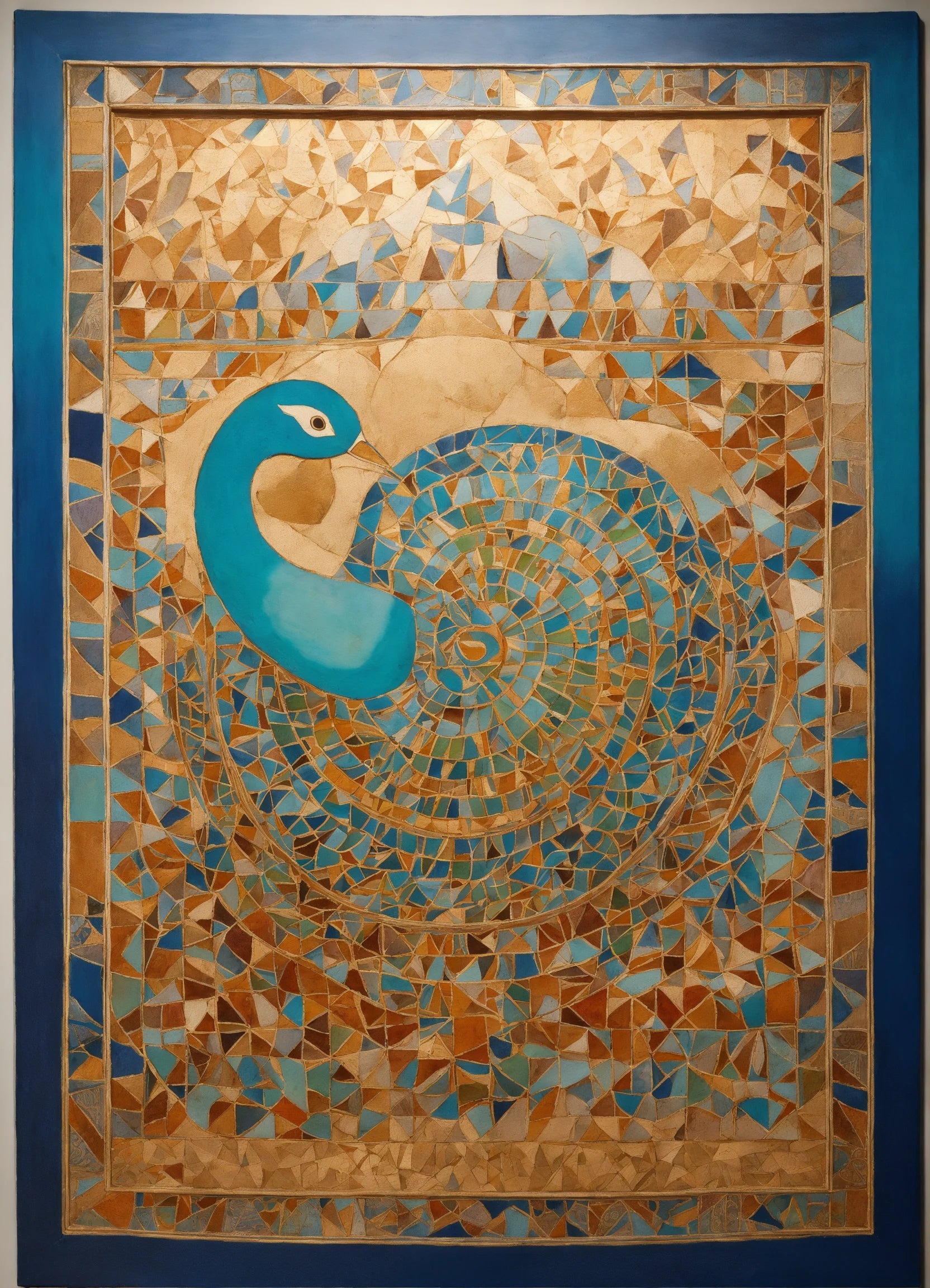 "Enchanted Plumage - A Kaleidoscope of Nature's Hues"Original Acrylic Painting On Canvas Without Frame