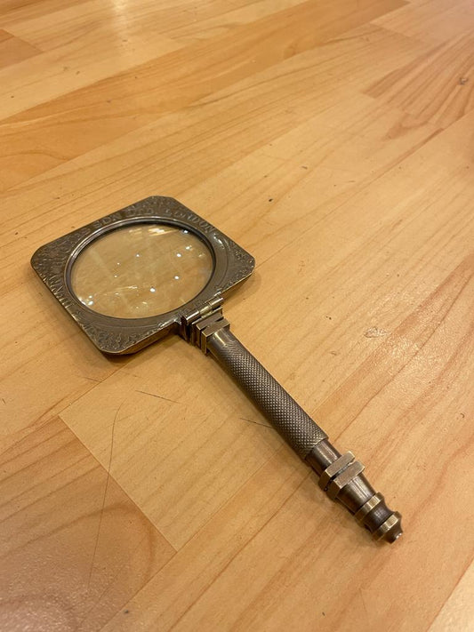Antique brass Henry hughes and sons 6x magnifying glass