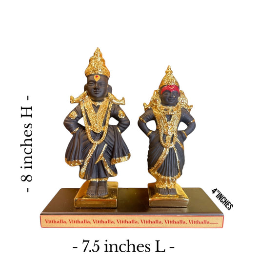 Vittalla Rukmini Idol Set – Black & Gold Finish