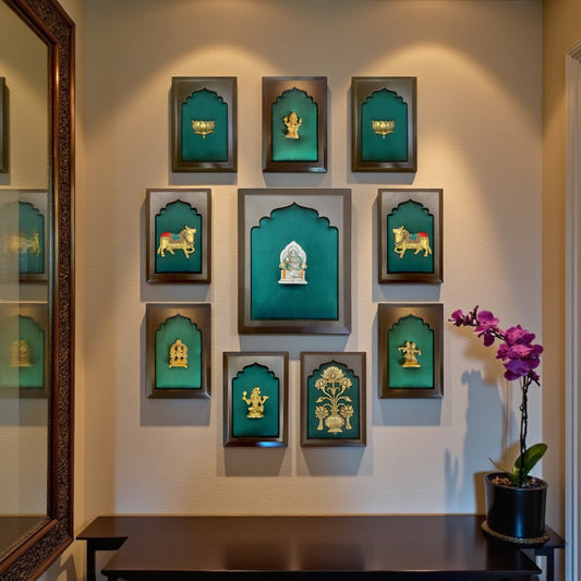 Green Wall Art Set with Kuber highlight