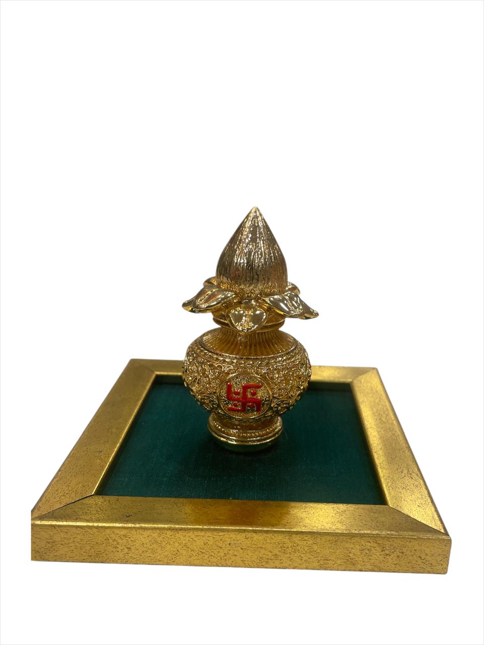 Kuber Kalash Gold Plated with Free Base