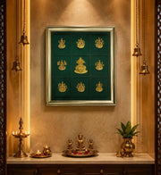 Ashta Lakshmi with Sacred Kalash Wall Frame – Divine Symbol of Prosperity, Wealth & Blessings