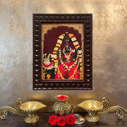 Angala Parameshwari Amman Gold Leaf Devotional Art Frame | Sacred Shakti