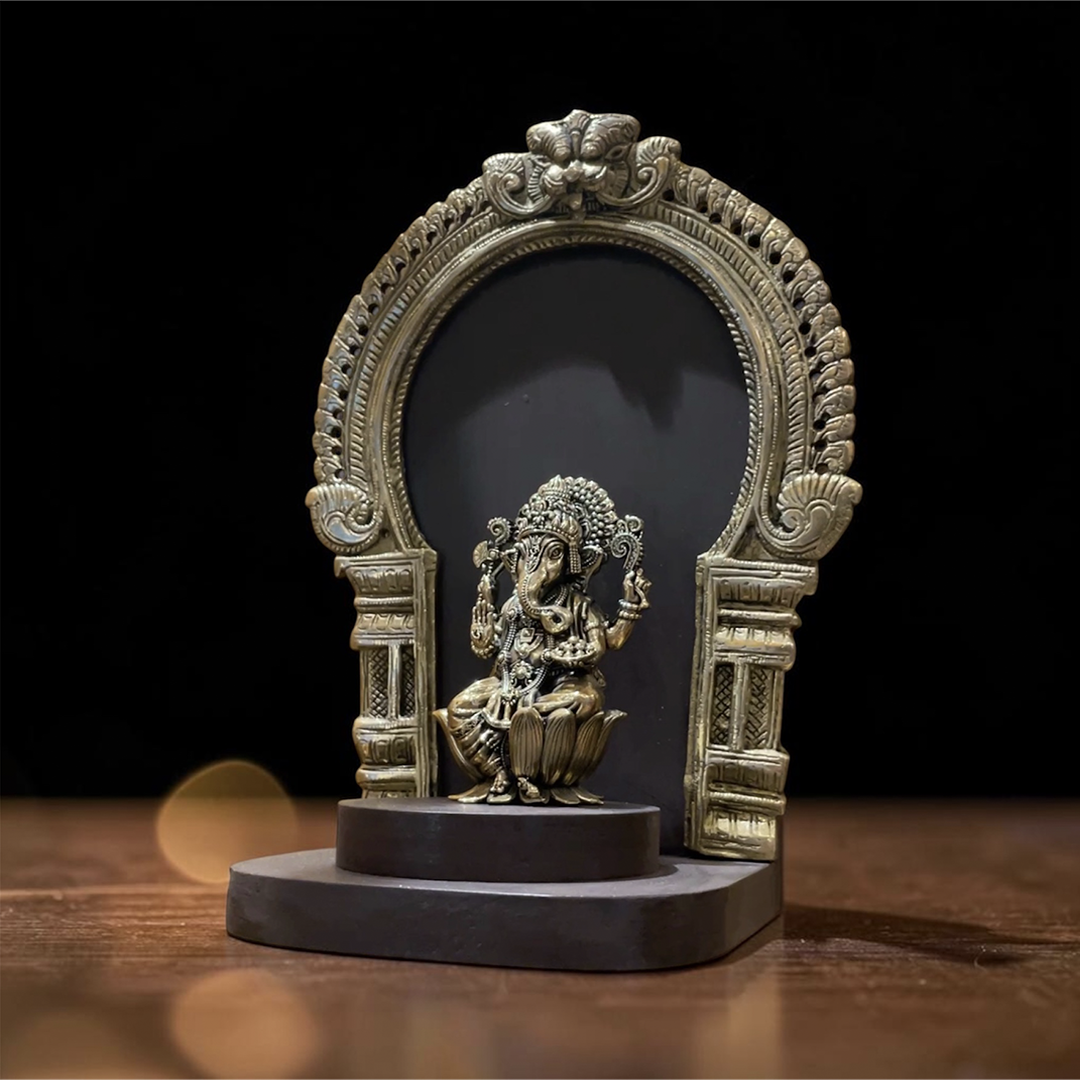 Luxury Lakshmi Wall Art Set with Sacred Idols | Traditional Pooja Room Decor | Premium Hindu Spiritual Wall Decor