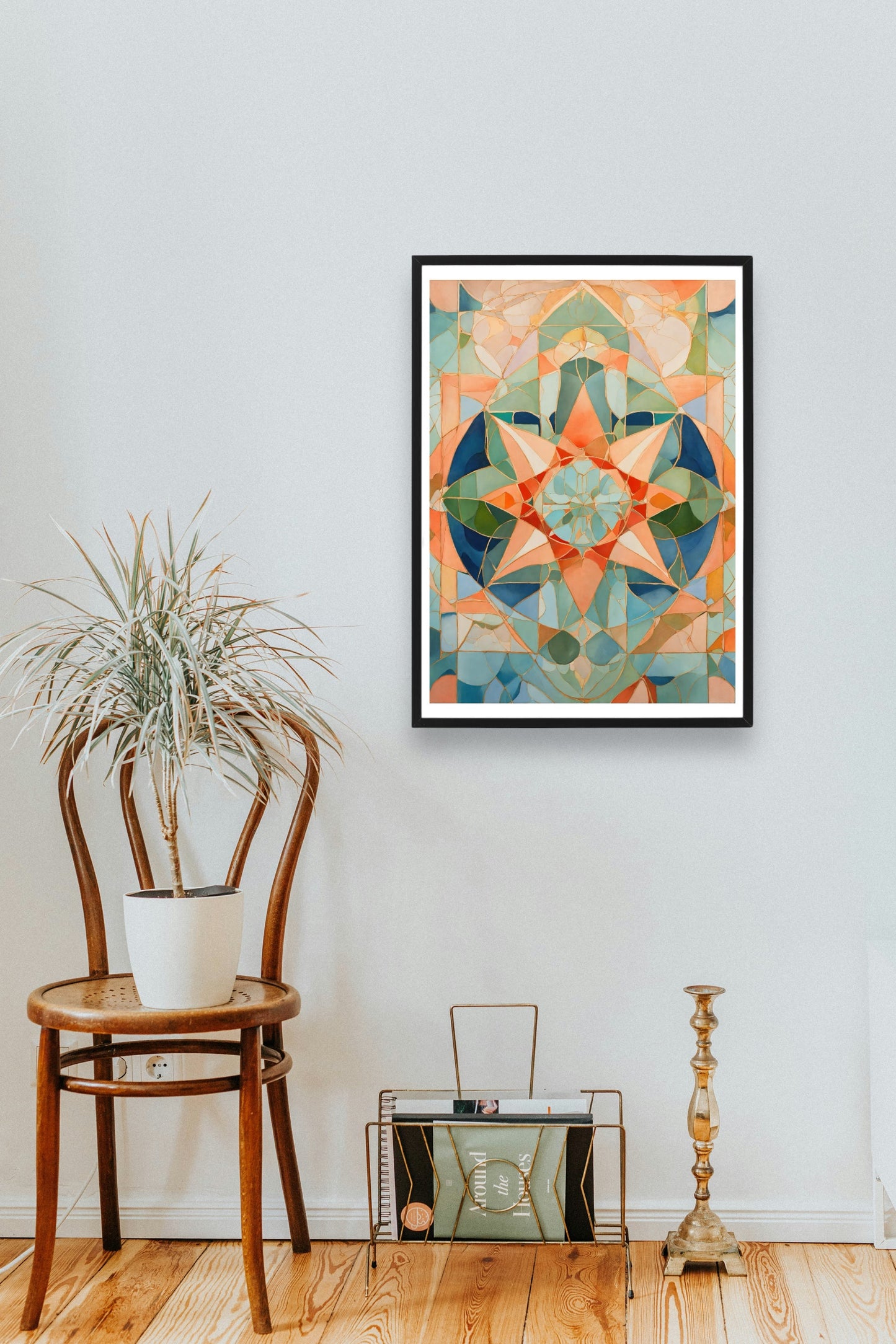 Original Acrilic abstract painting on canvas"mandala" - without frame