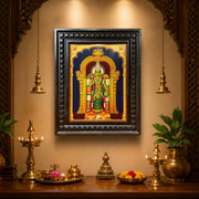 Meenakshi Amman Wall Art | Premium Temple Frame for Luxury Pooja Room | Divine Hindu Home Decor by ESTUDIO