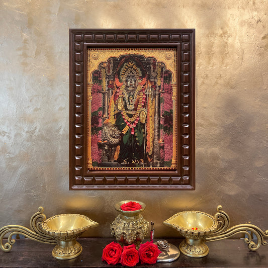 Gold Leafed Mangala Devi in Wooden Frame