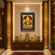 SatyaNarayana Gold Leaf Art | Traditional Pooja Room Wall Decor