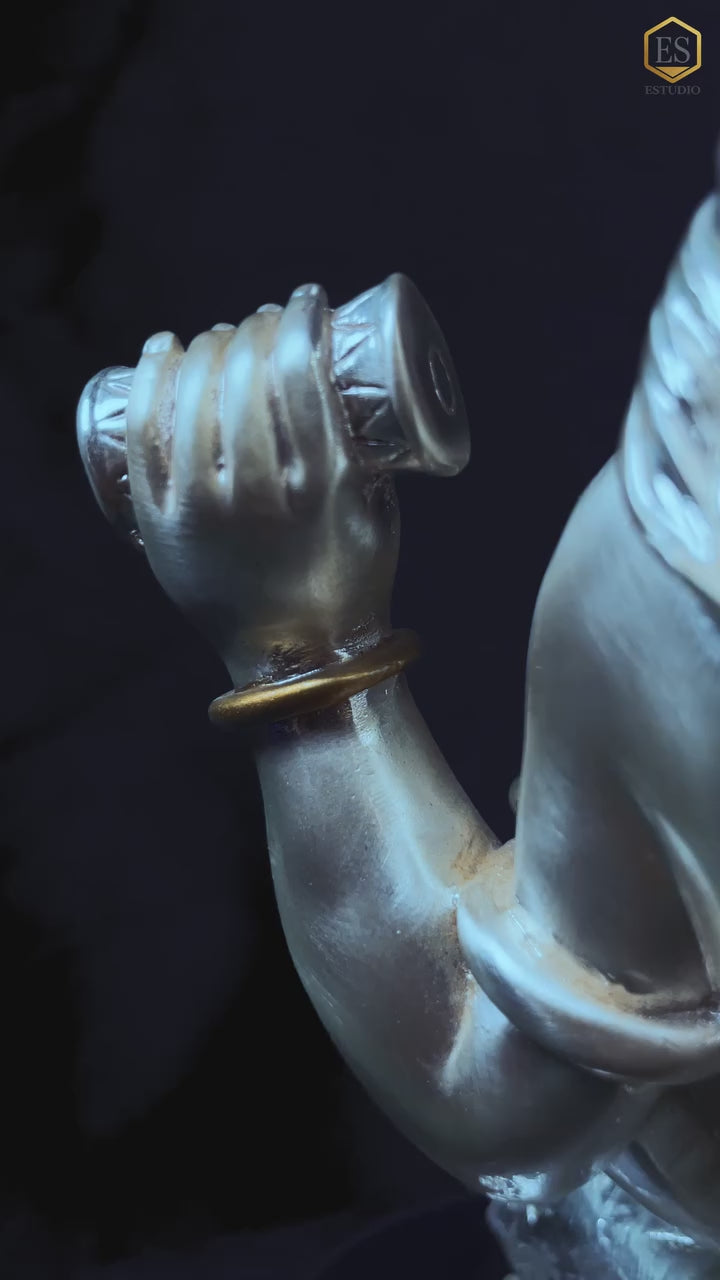 Load video: Silver Lord Mahadev Idol