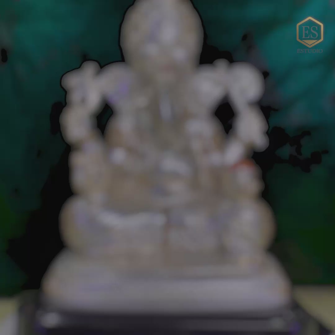 Load video: Silver Ganesha