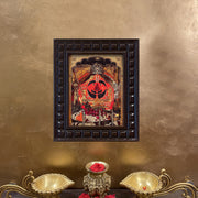 Salasar Hanuman Framed Devotional Art | Bajrangbali Hindu Wall Decor