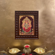 Samayapura Mariamman Gold Leafed Art | Divine Wall Frame for Pooja Room