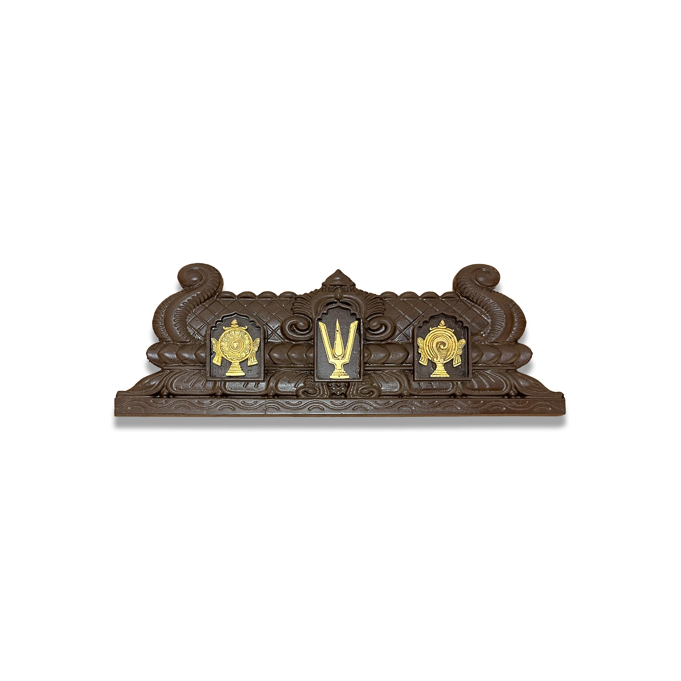 Ashta Lakshmi Wall Art Set with Central Kalash for Pooja Room | Premium Divine 9-Frame Wooden Panel Set