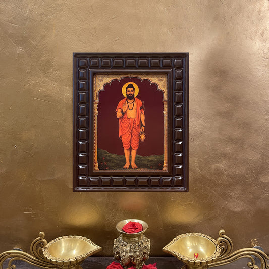 Thipperudra Swamy Gold Leaf Art in Wooden Frame
