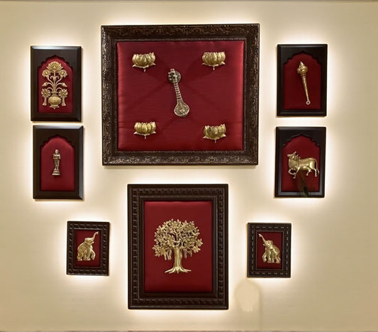 Red Wall Art Set